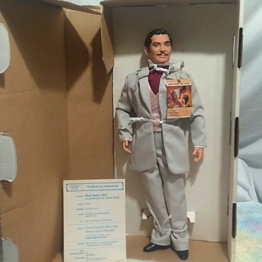 NIB Rhett Butler As Portrayed By Clark Gable 1985 Vintage Vinyl Large Doll